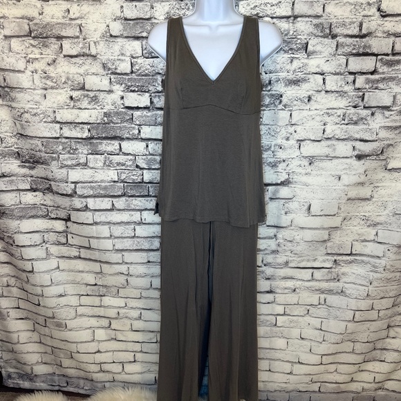 Everyday Ritual Grey Pajama Set Size L - Picture 1 of 9